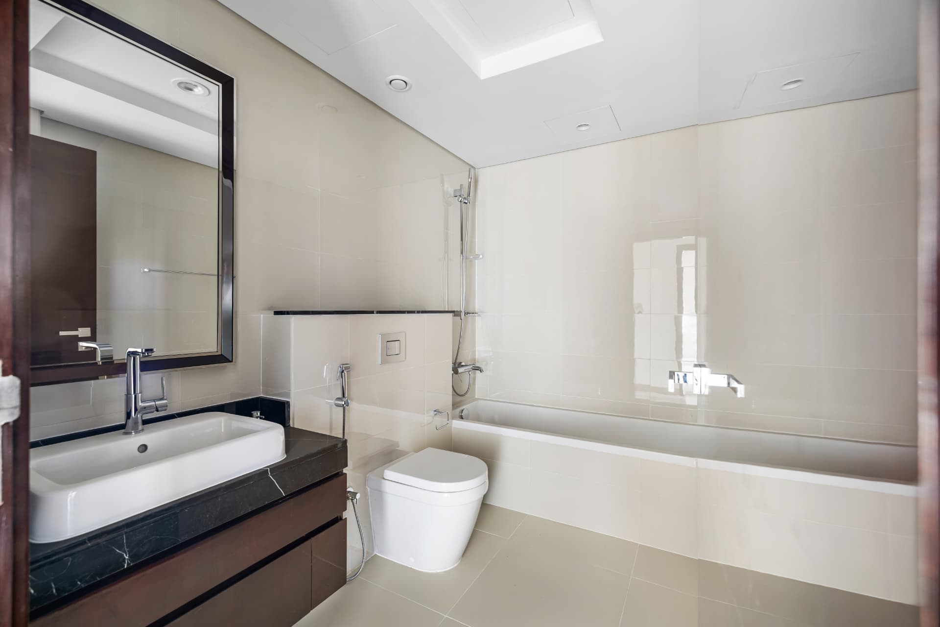 Family bathroom with bath