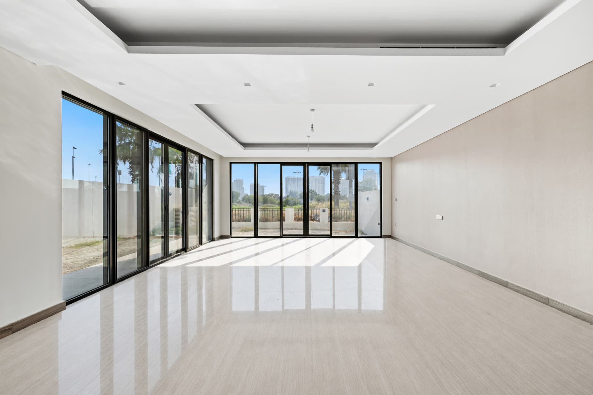 Living room, glazing on two sides